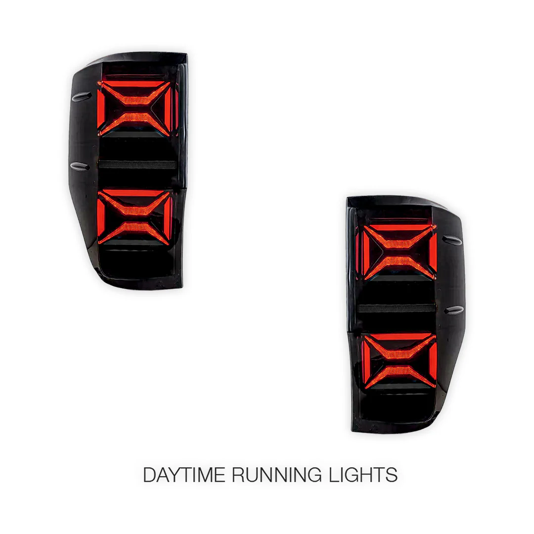 Ford Ranger PX MK1 / MK2 T6 (2012 - 2018) Sequential Smoked Full LED Tail Lights LH + RH - Image 3