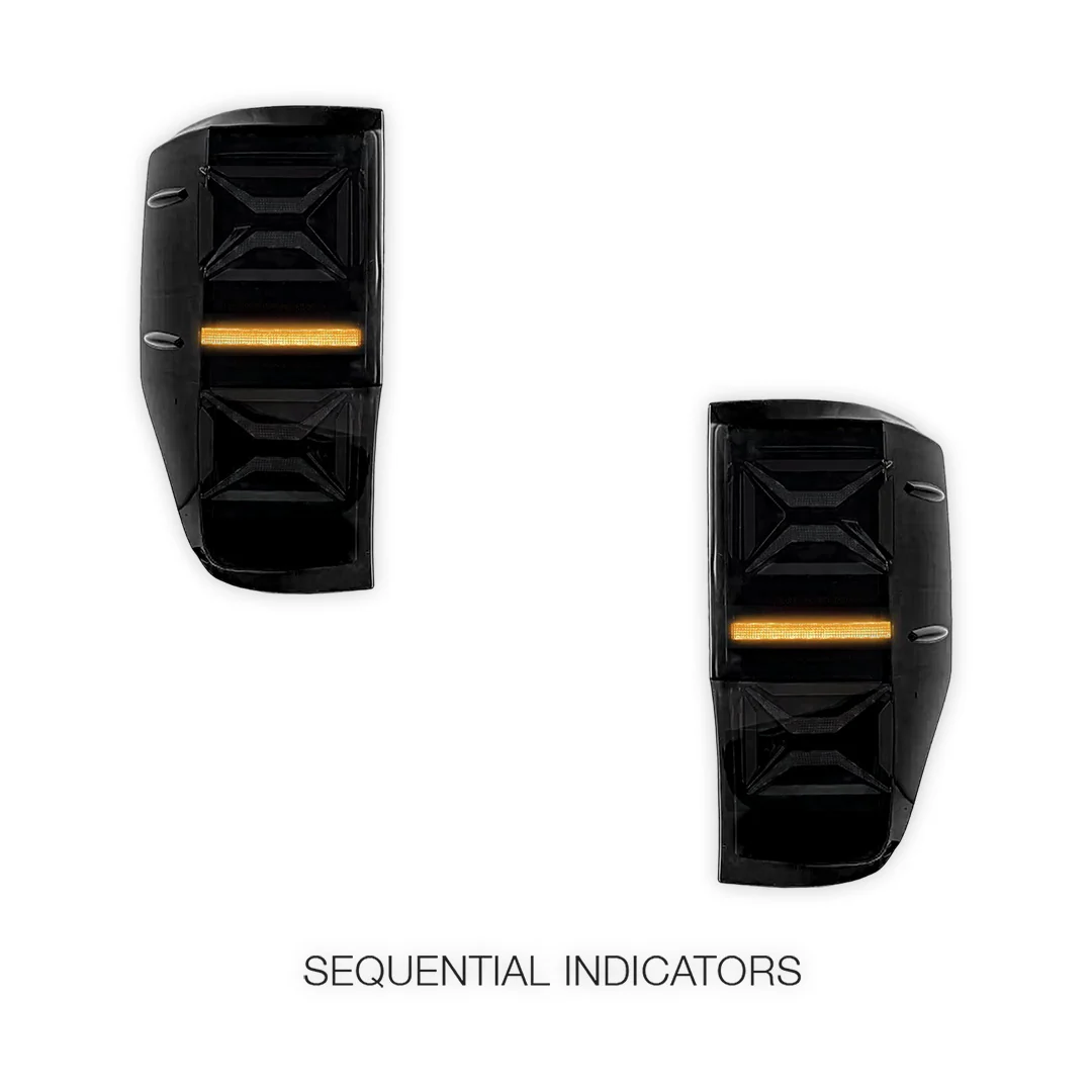 Ford Ranger PX MK1 / MK2 T6 (2012 - 2018) Sequential Smoked Full LED Tail Lights LH + RH - Image 4