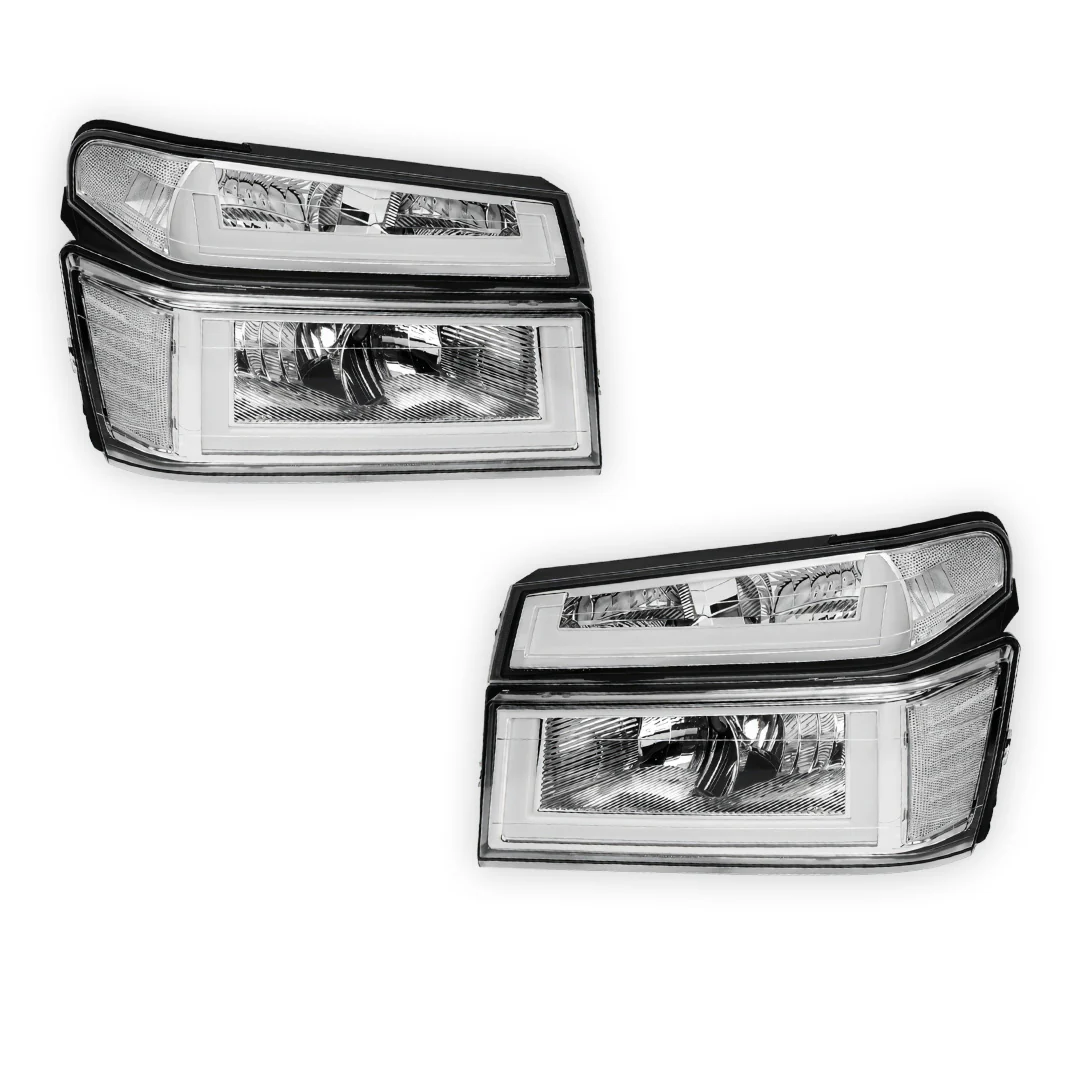 GMC Canyon SL / SLE / SLT (2004 - 2012) LED DRL Headlights LH + RH - Image 12