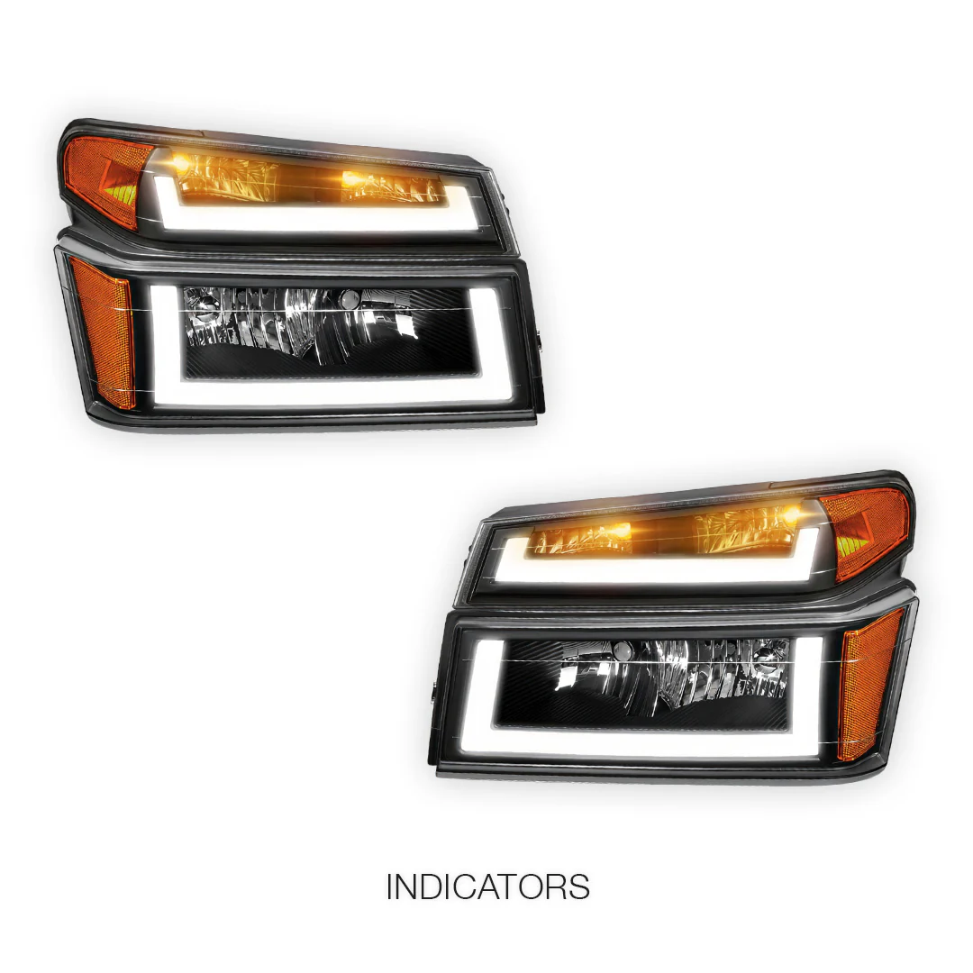 GMC Canyon SL / SLE / SLT (2004 - 2012) LED DRL Headlights LH + RH - Image 3
