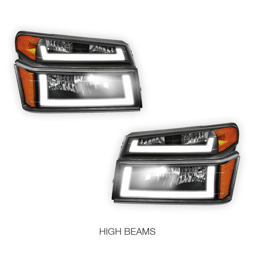 GMC Canyon SL / SLE / SLT (2004 - 2012) LED DRL Headlights LH + RH - Image 5