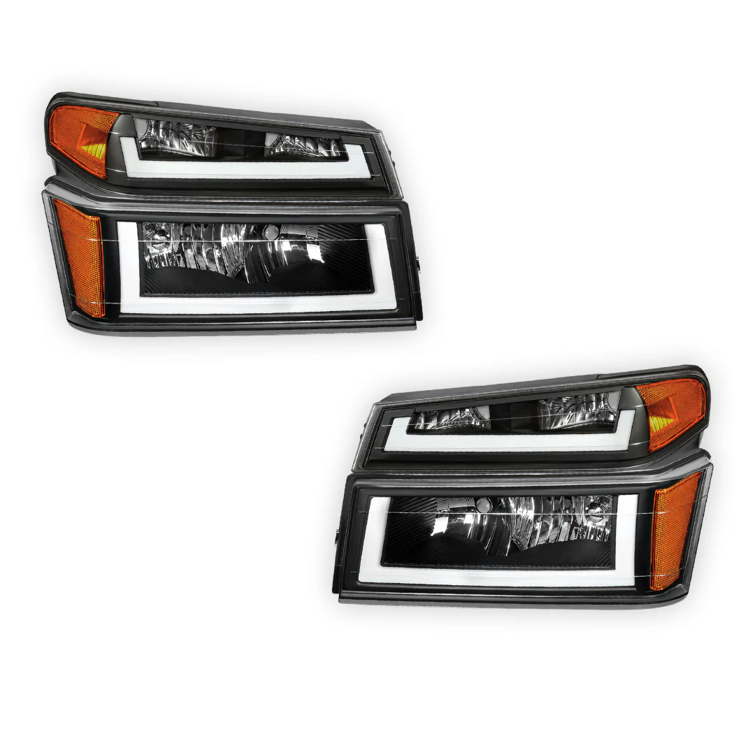 GMC Canyon SL / SLE / SLT (2004 - 2012) LED DRL Headlights LH + RH - Image 6