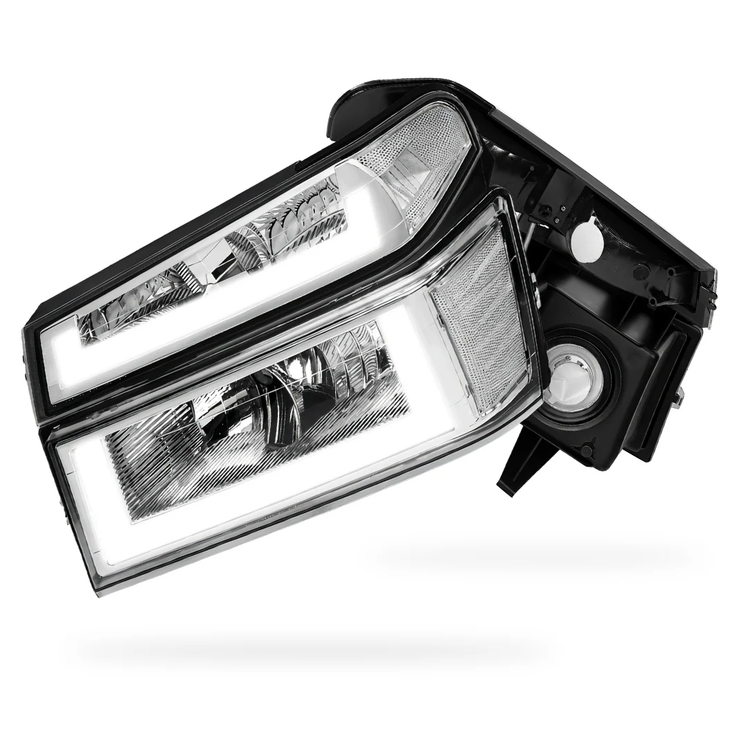 GMC Canyon SL / SLE / SLT (2004 - 2012) LED DRL Headlights LH + RH - Image 7