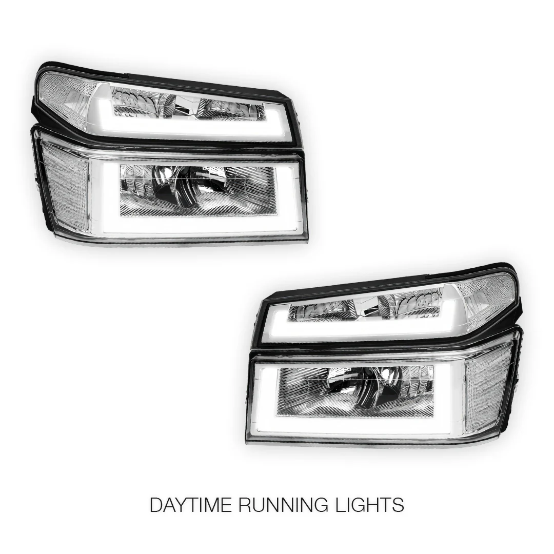 GMC Canyon SL / SLE / SLT (2004 - 2012) LED DRL Headlights LH + RH - Image 8