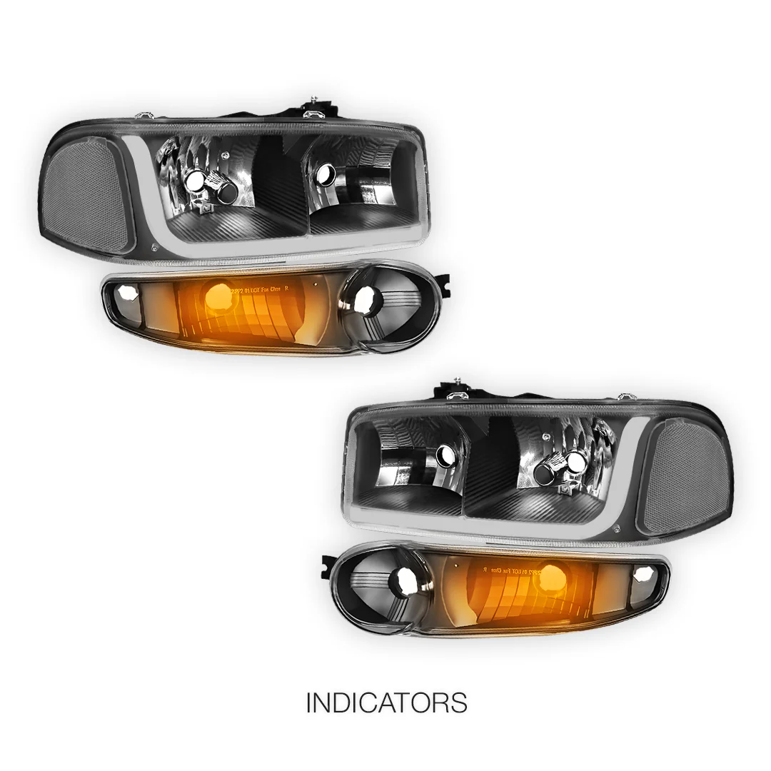 GMC Sierra 1500 Classic (2007) LED DRL Headlights LH + RH - Image 10