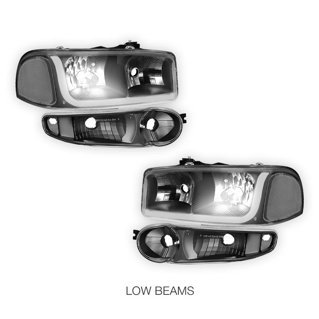GMC Sierra 1500 Classic (2007) LED DRL Headlights LH + RH - Image 11