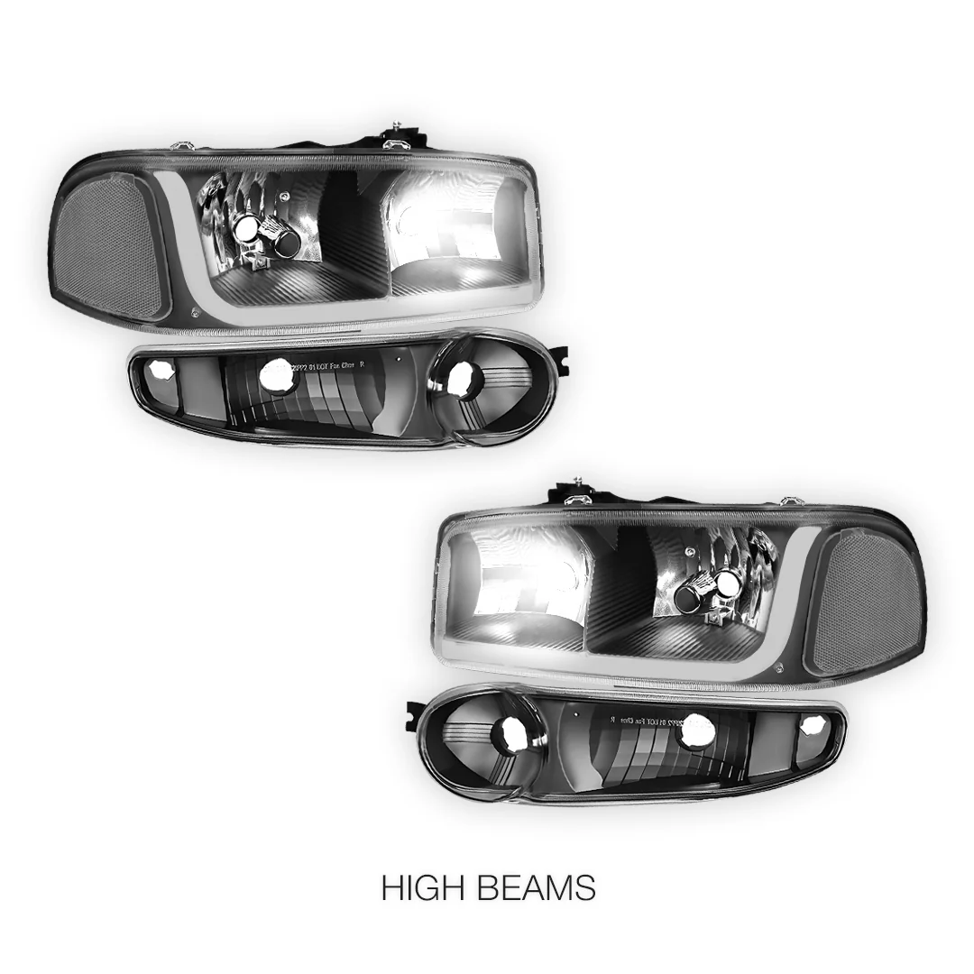 GMC Sierra 1500 Classic (2007) LED DRL Headlights LH + RH - Image 12