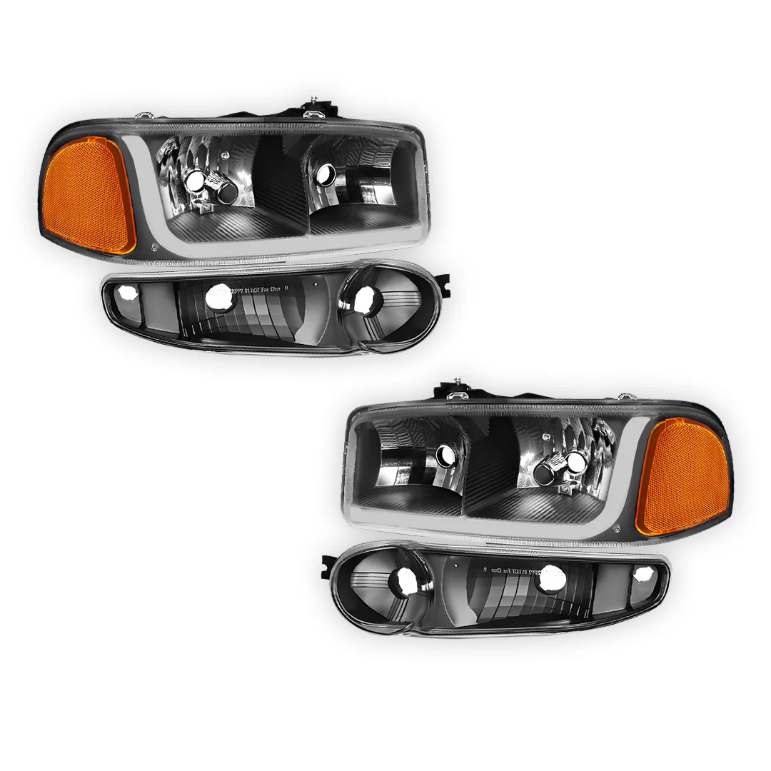 GMC Sierra 1500 Classic (2007) LED DRL Headlights LH + RH - Image 2
