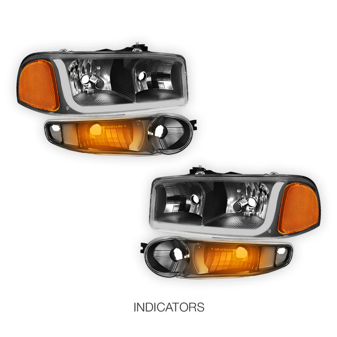 GMC Sierra 1500 Classic (2007) LED DRL Headlights LH + RH - Image 4