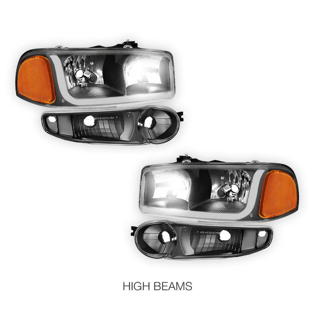 GMC Sierra 1500 Classic (2007) LED DRL Headlights LH + RH - Image 6