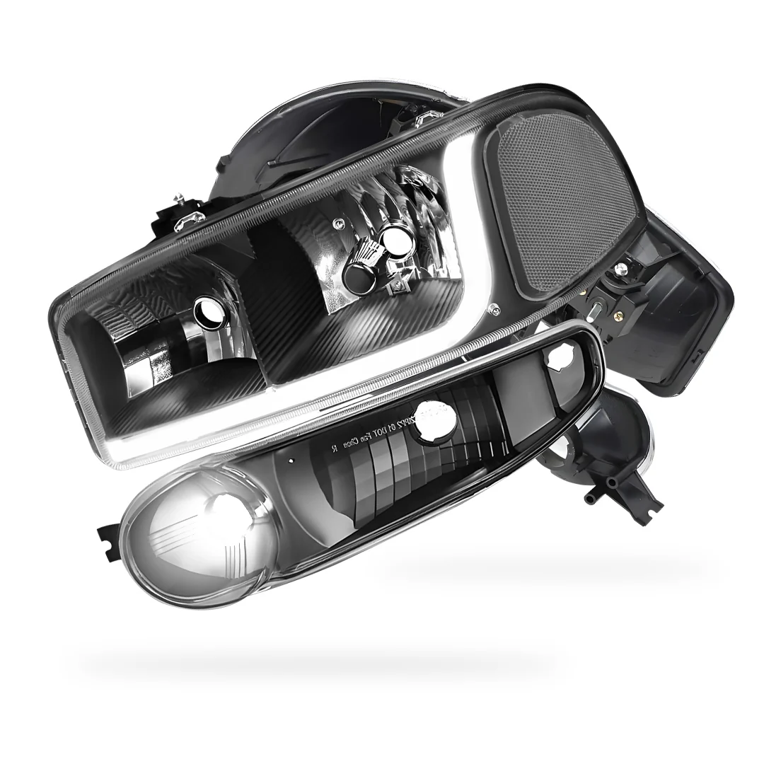 GMC Sierra 1500 Classic (2007) LED DRL Headlights LH + RH - Image 7