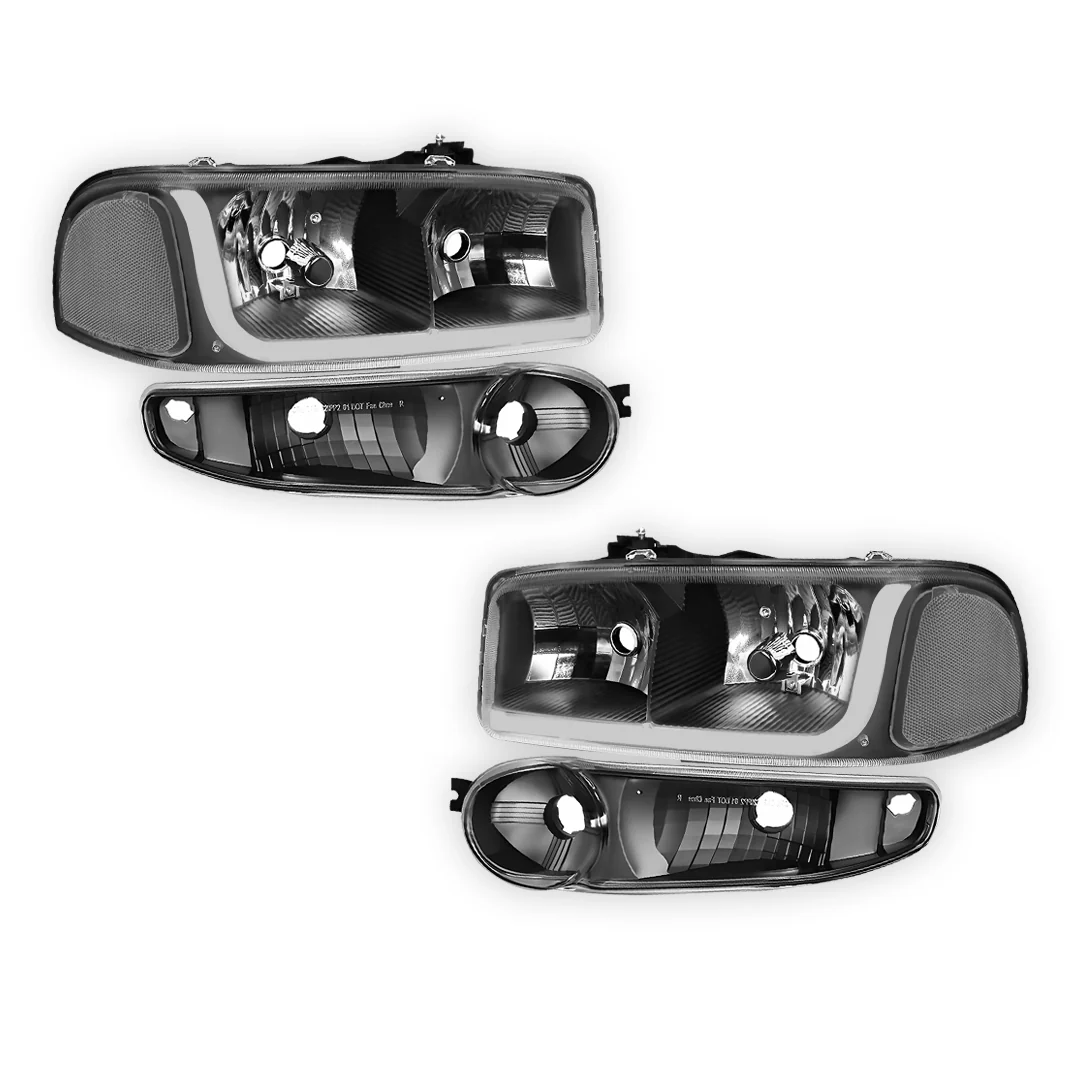 GMC Sierra 1500 Classic (2007) LED DRL Headlights LH + RH - Image 8