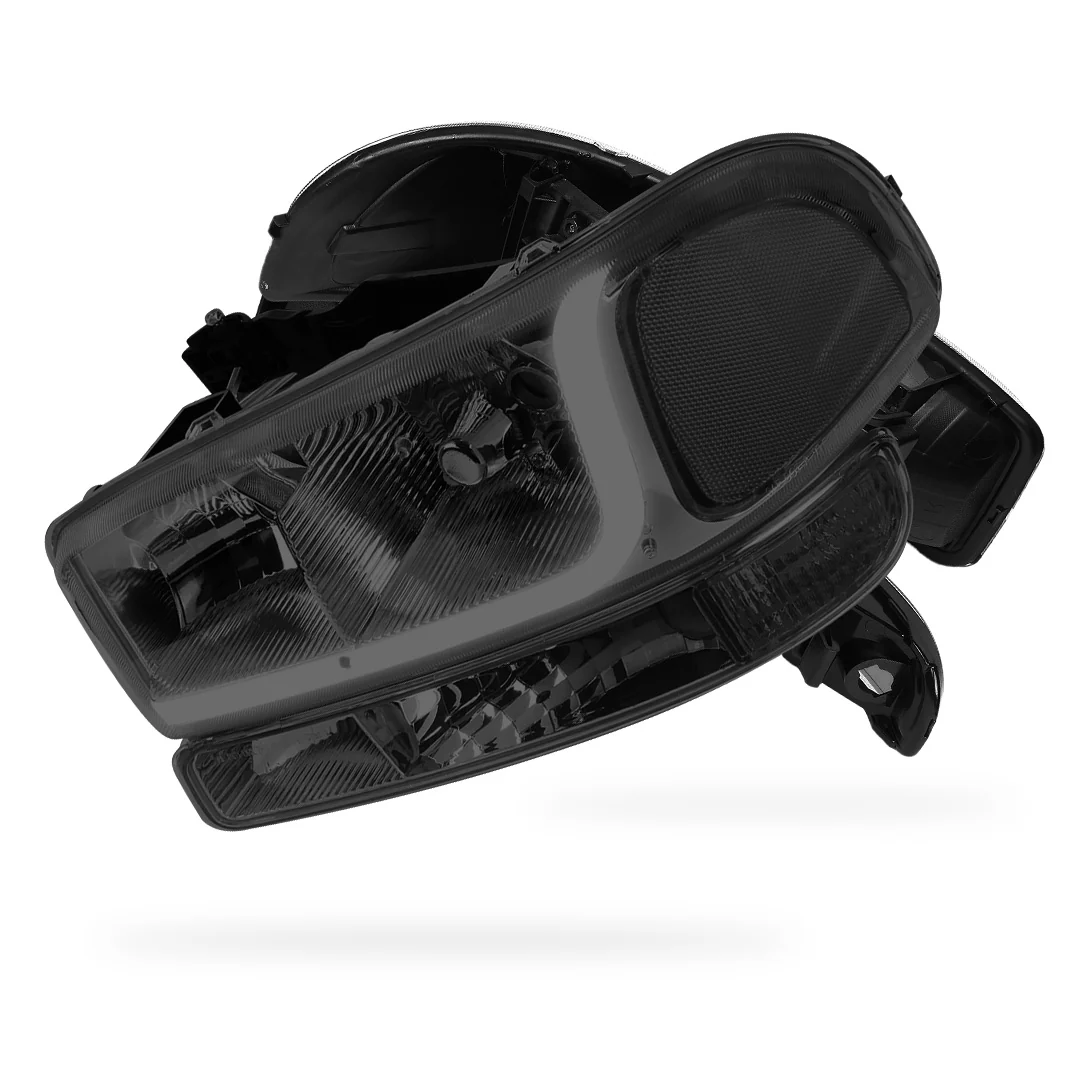 GMC Sierra 1500 SLE / SLE2 / SLT (1999 - 2007) LED DRL Headlights LH + RH - Image 31