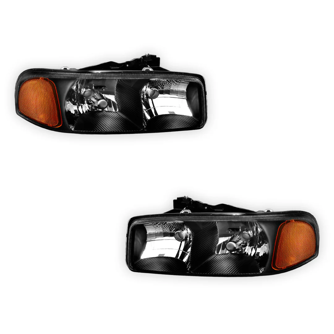 GMC Sierra 2500 HD SLE / SLT (2001 - 2007) Replacement Headlights LH + RH - Image 5