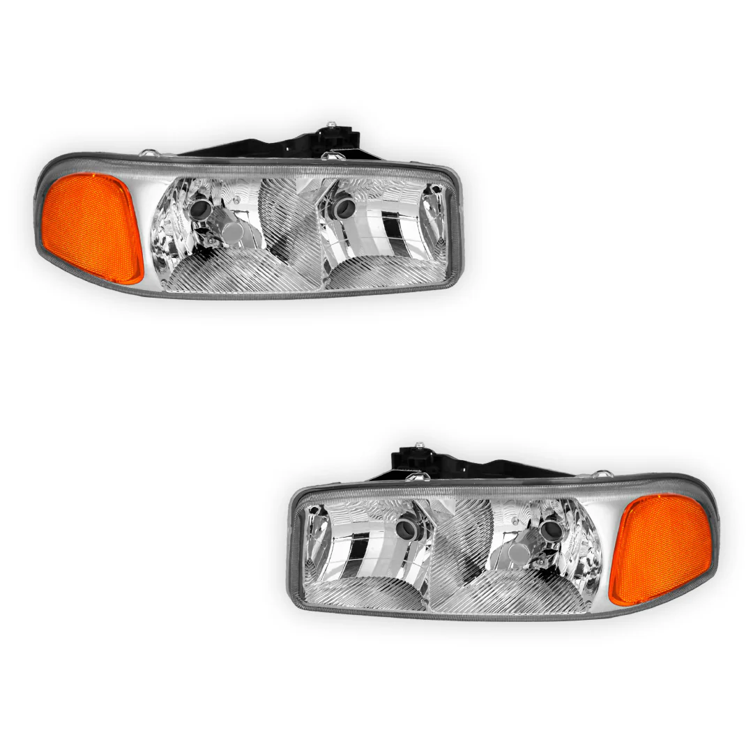 GMC Sierra 3500 SLE / SLT (2001 - 2007) Replacement Headlights LH + RH - Image 8