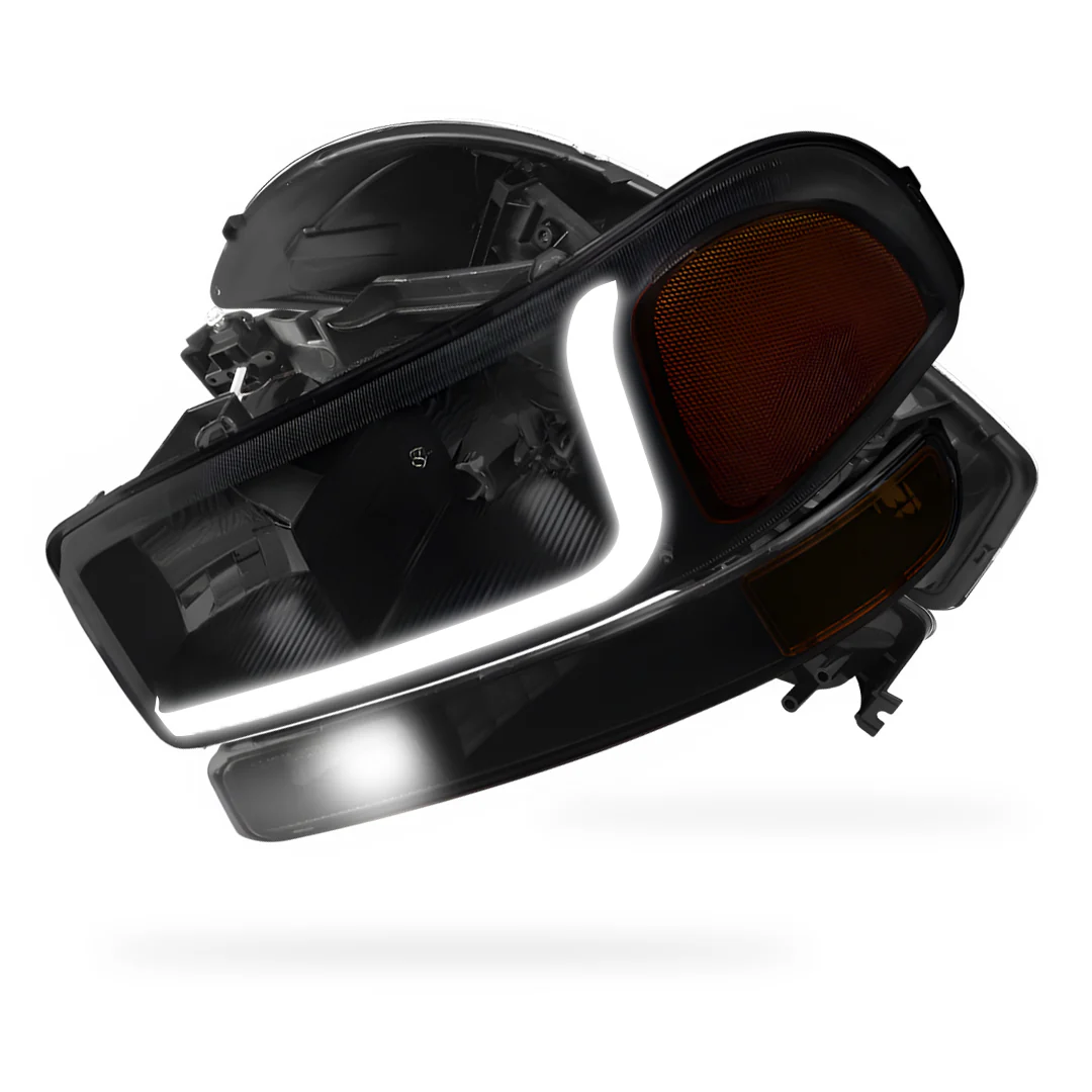 GMC Yukon SL / SLE / SLT (1999 - 2006) LED DRL Headlights LH + RH - Image 7