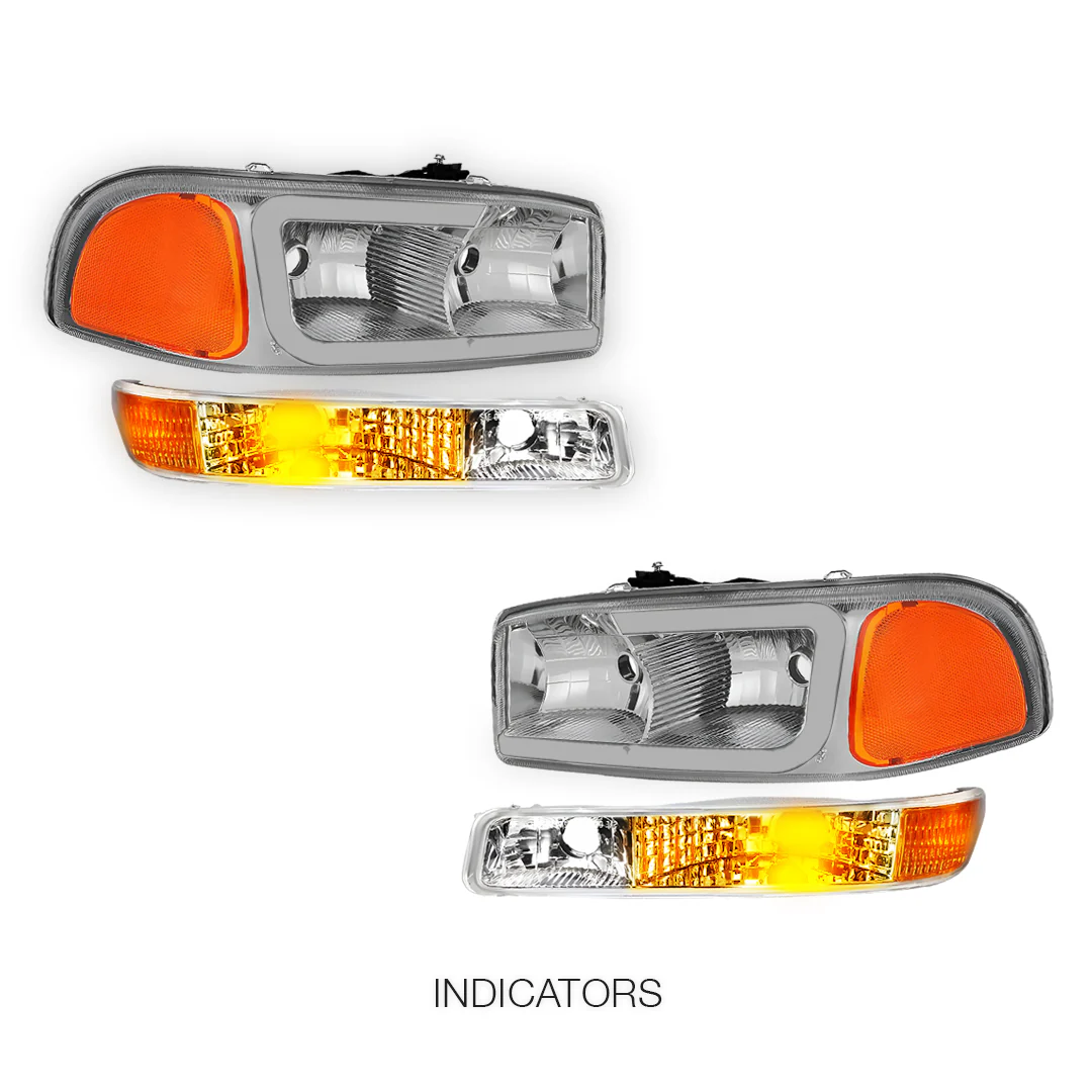 GMC Yukon XL 2500 SLE / SLT (2000 - 2006) Pair LED DRL Headlights LH + RH - Image 21