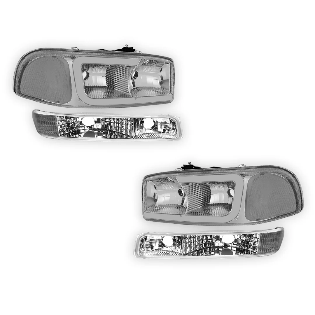 GMC Yukon XL 2500 SLE / SLT (2000 - 2006) Pair LED DRL Headlights LH + RH - Image 30