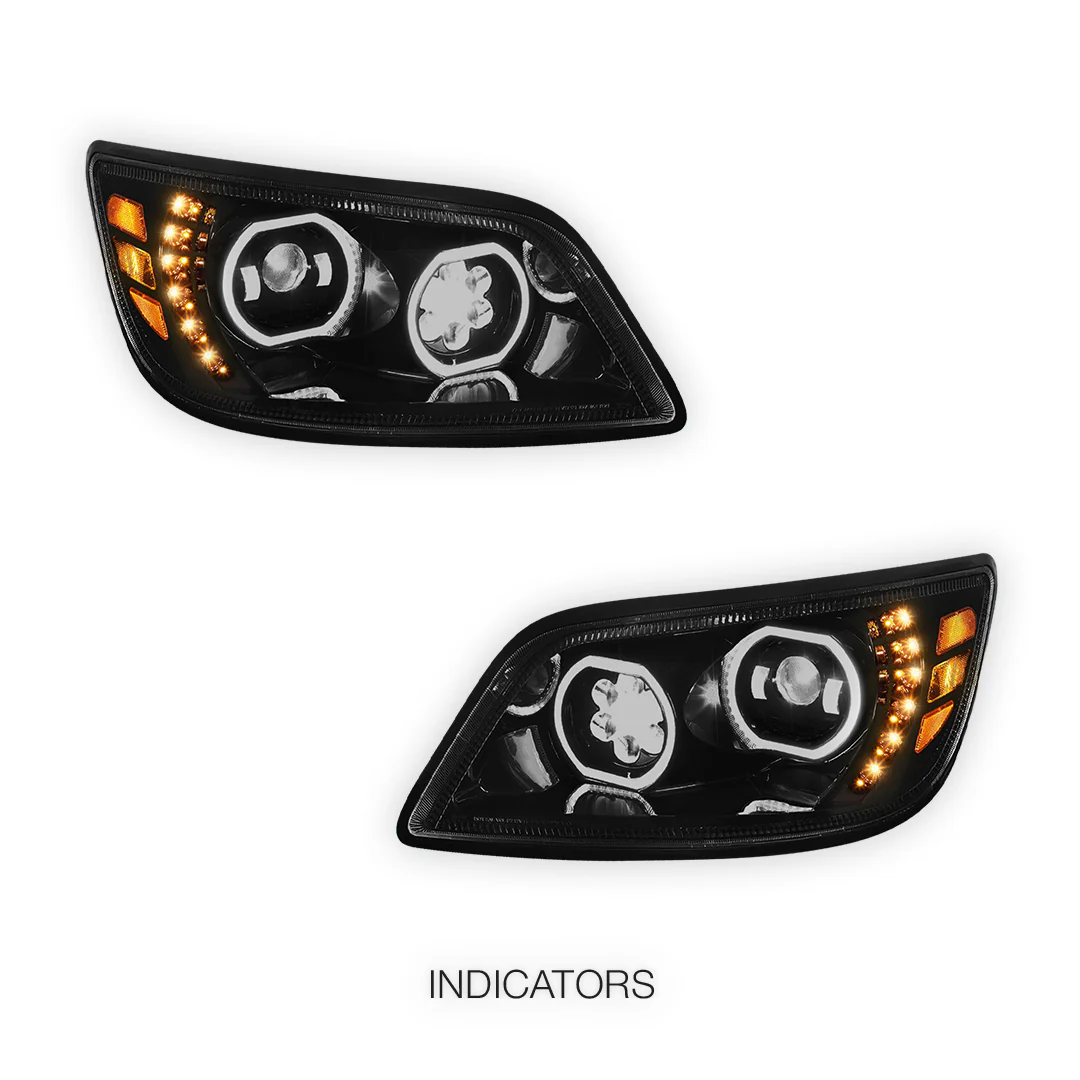Hino 238 (2006 - 2014) LED Sequential Signal Projector Headlights LH + RH - Image 3