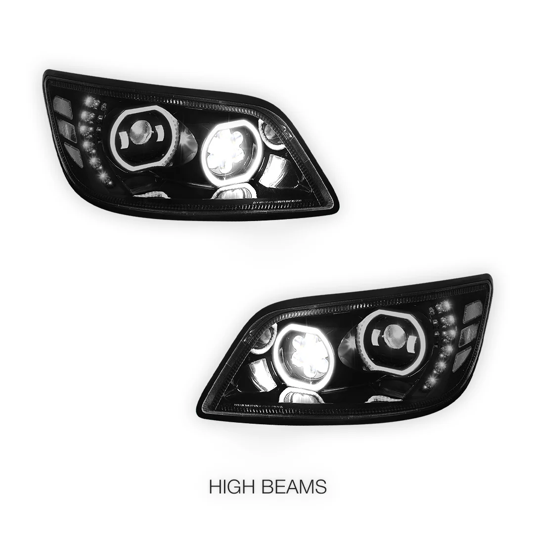 Hino 238 (2006 - 2014) LED Sequential Signal Projector Headlights LH + RH - Image 5