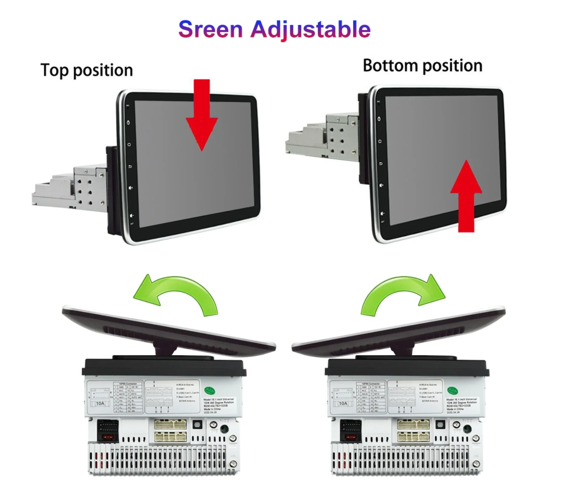Holden Rodeo KB (1981 - 1985) 10.1" Single DIN Wireless Android 16 Head Unit for Apple CarPlay / Android Auto - Image 4