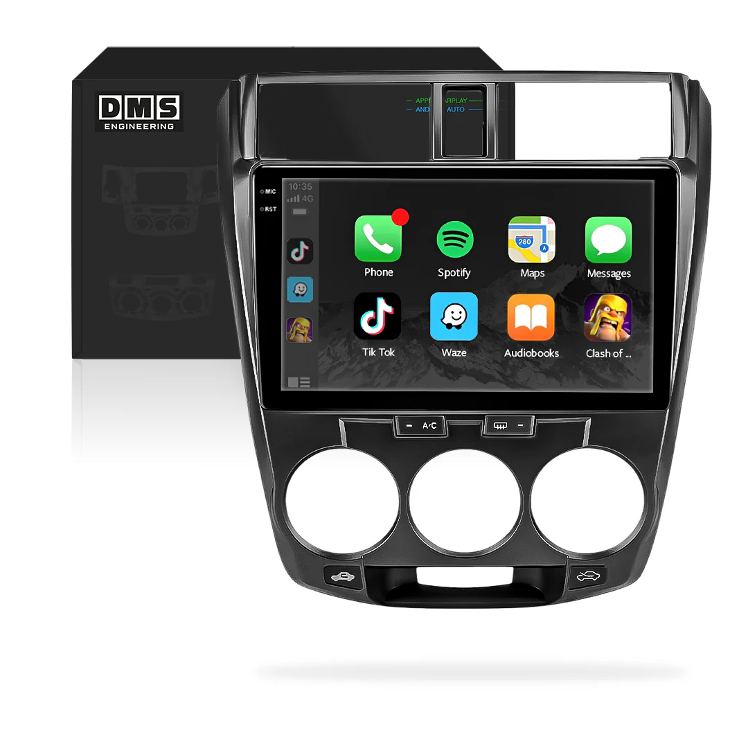 Honda City (2008 - 2014) 9" Wireless Android 13 Android Player for Apple CarPlay / Android Auto