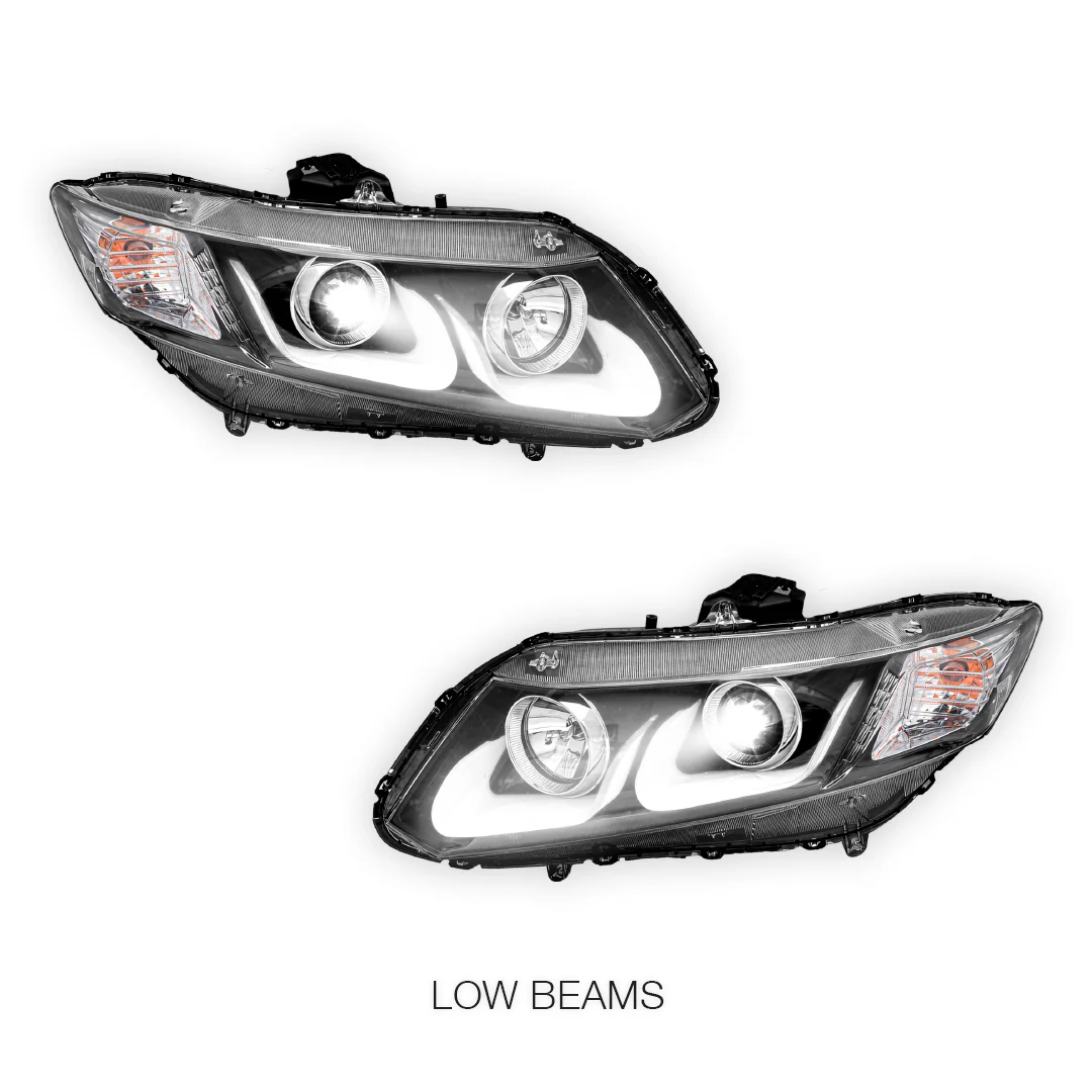 Honda Civic FB (2012 - 2016) 3D DRL Projector Headlights LH + RH - Image 10