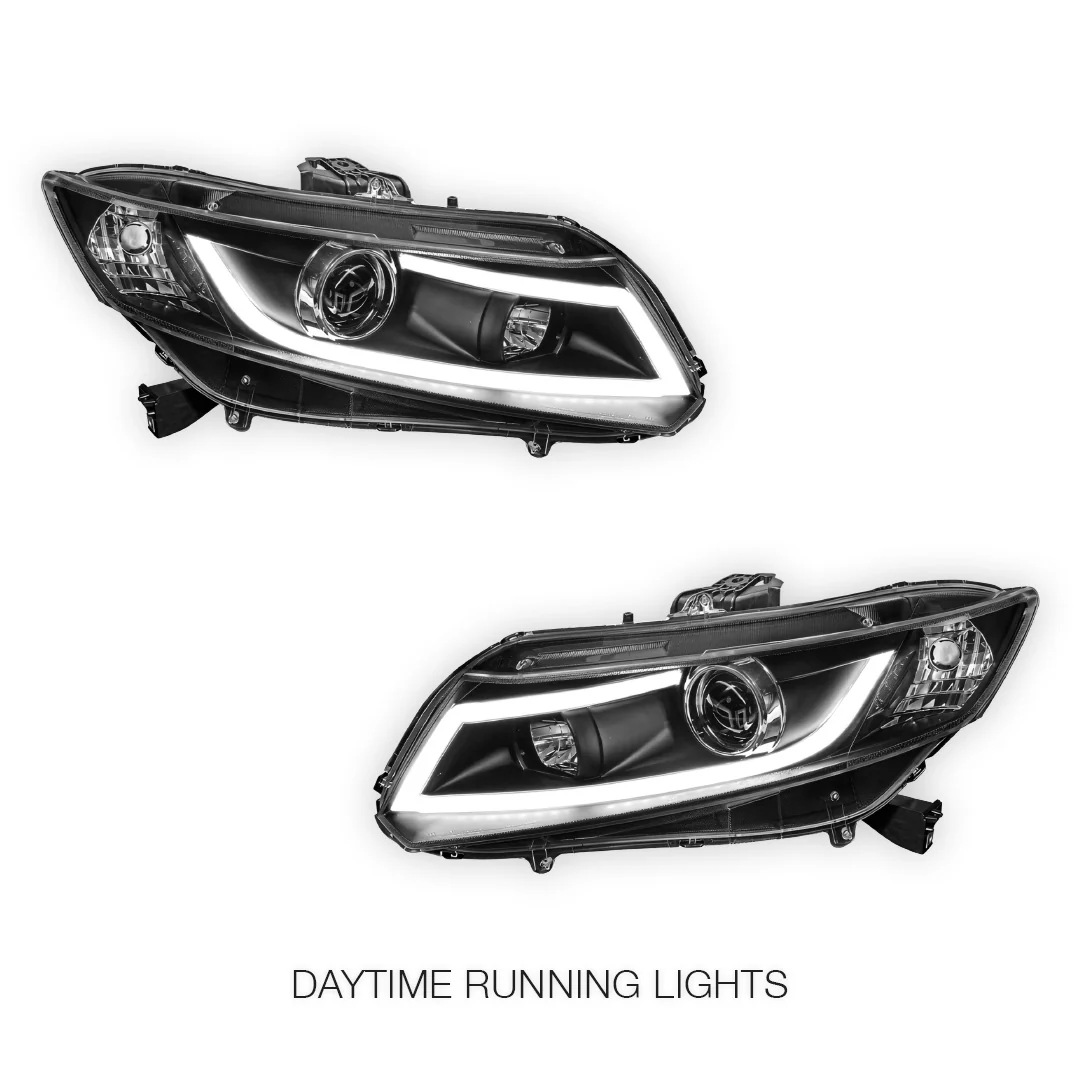 Honda Civic FB (2012 - 2016) 3D DRL Projector Headlights LH + RH - Image 2