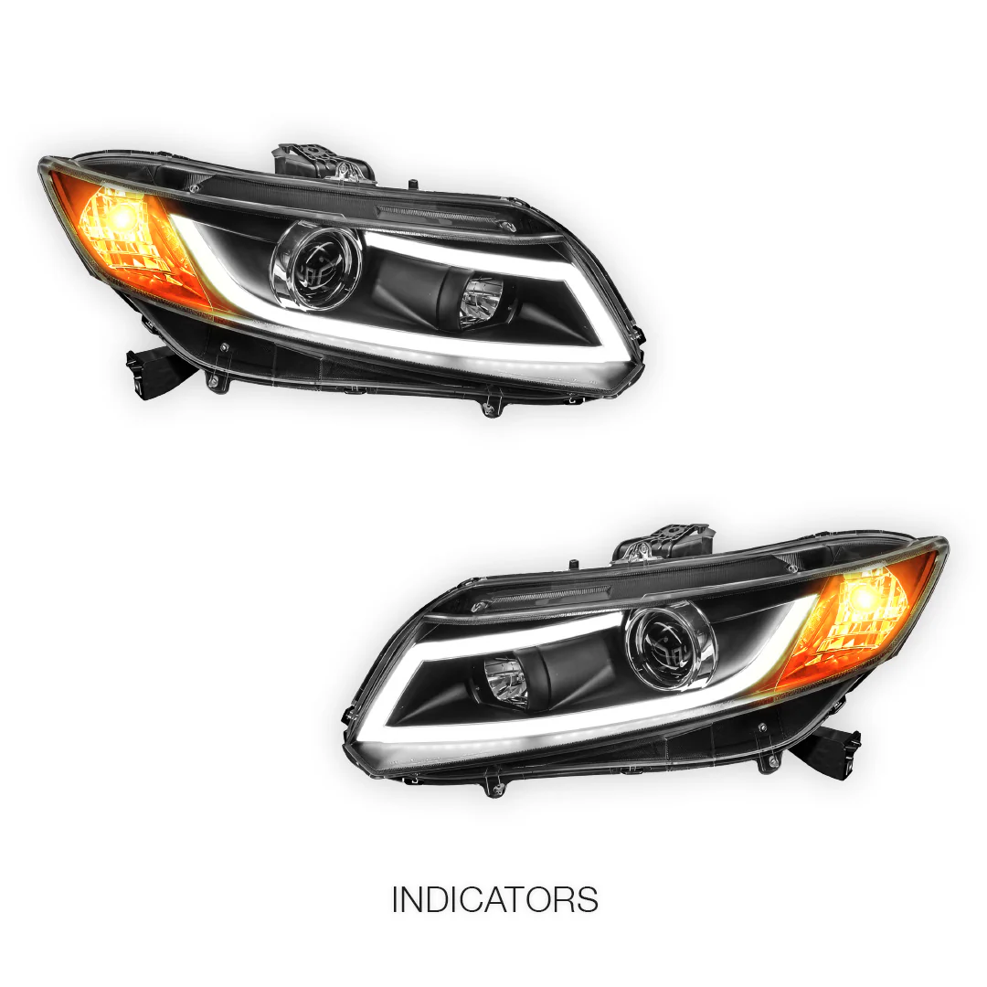 Honda Civic FB (2012 - 2016) 3D DRL Projector Headlights LH + RH - Image 3