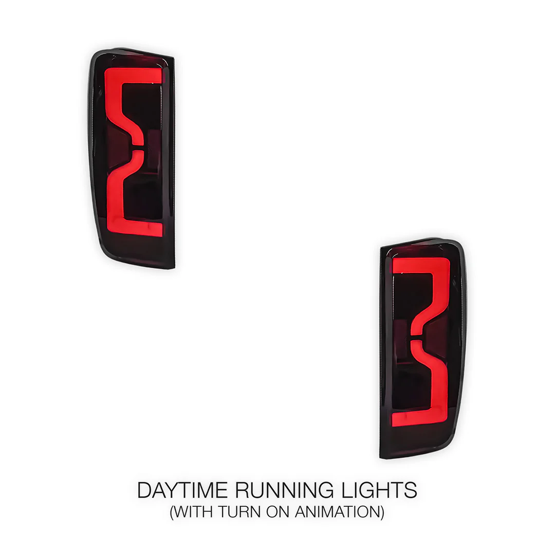 Isuzu D-Max RG (2019 - 2024) Sequential Smoked T9-Style LED Tail Lights LH + RH - Image 3