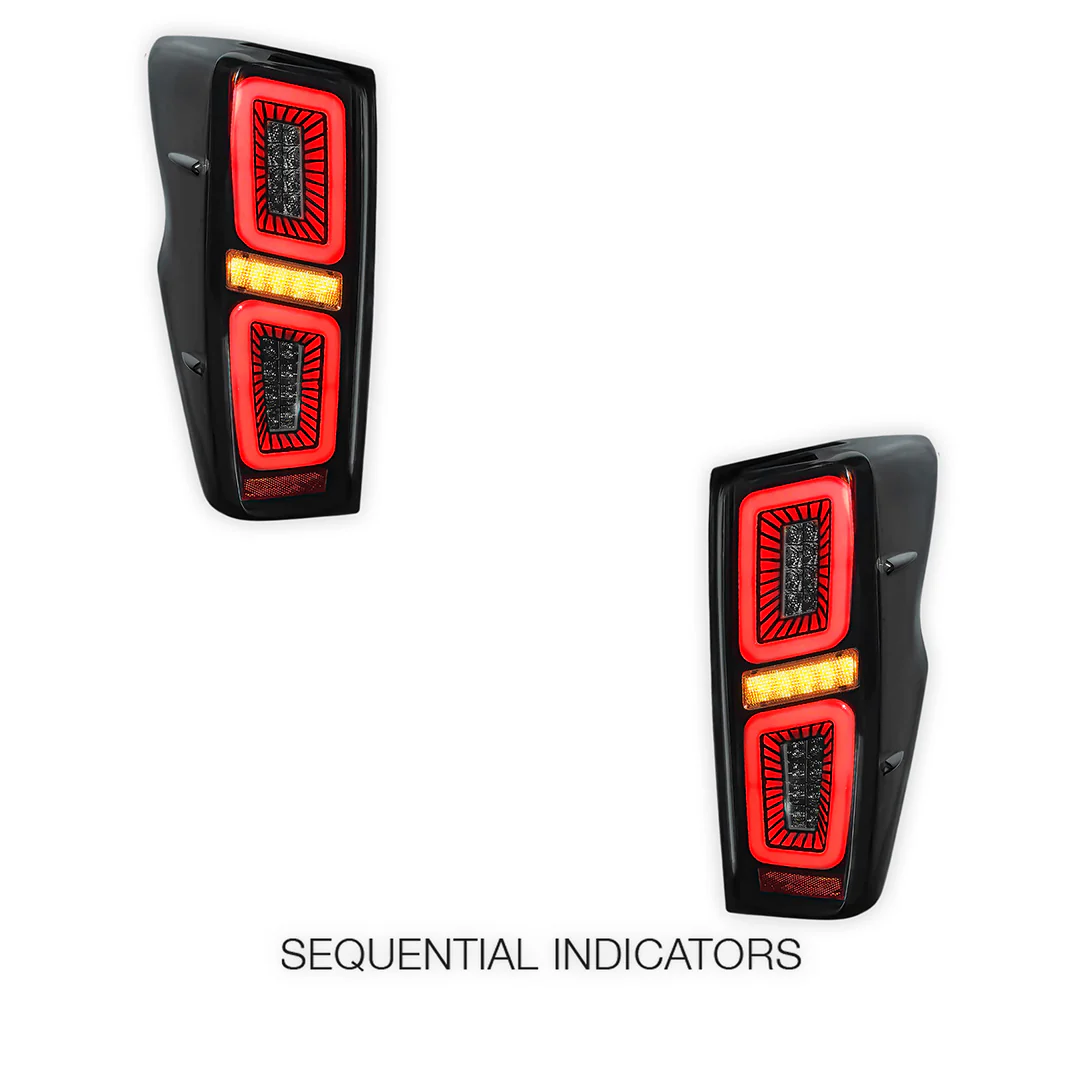 Isuzu D-Max RG (2020 - 2024) Sequential Smoked Beast Style LED Tail Lights LH + RH - Image 5