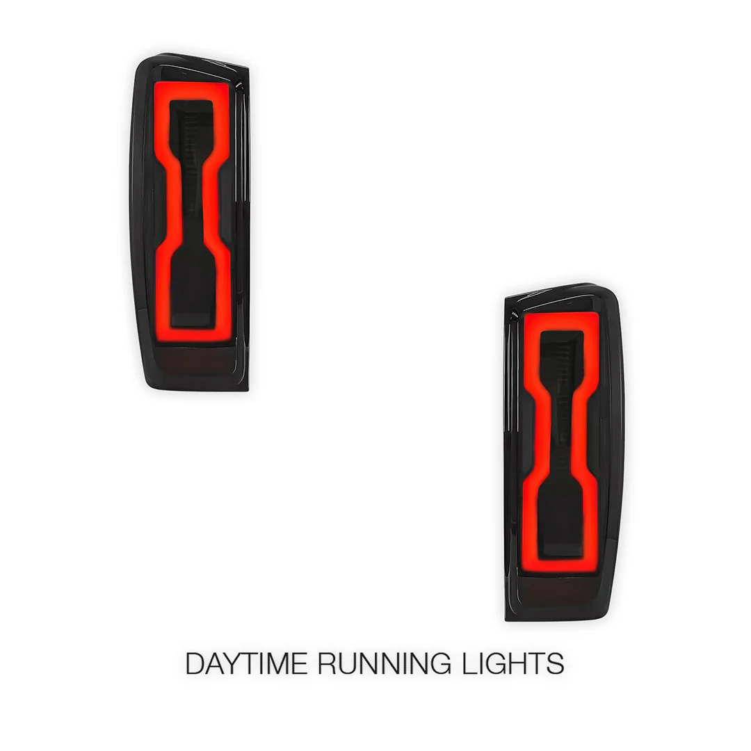 Isuzu D-Max RG (2020 - 2024) Sequential Smoked Black LED Tail Lights LH + RH - Image 3