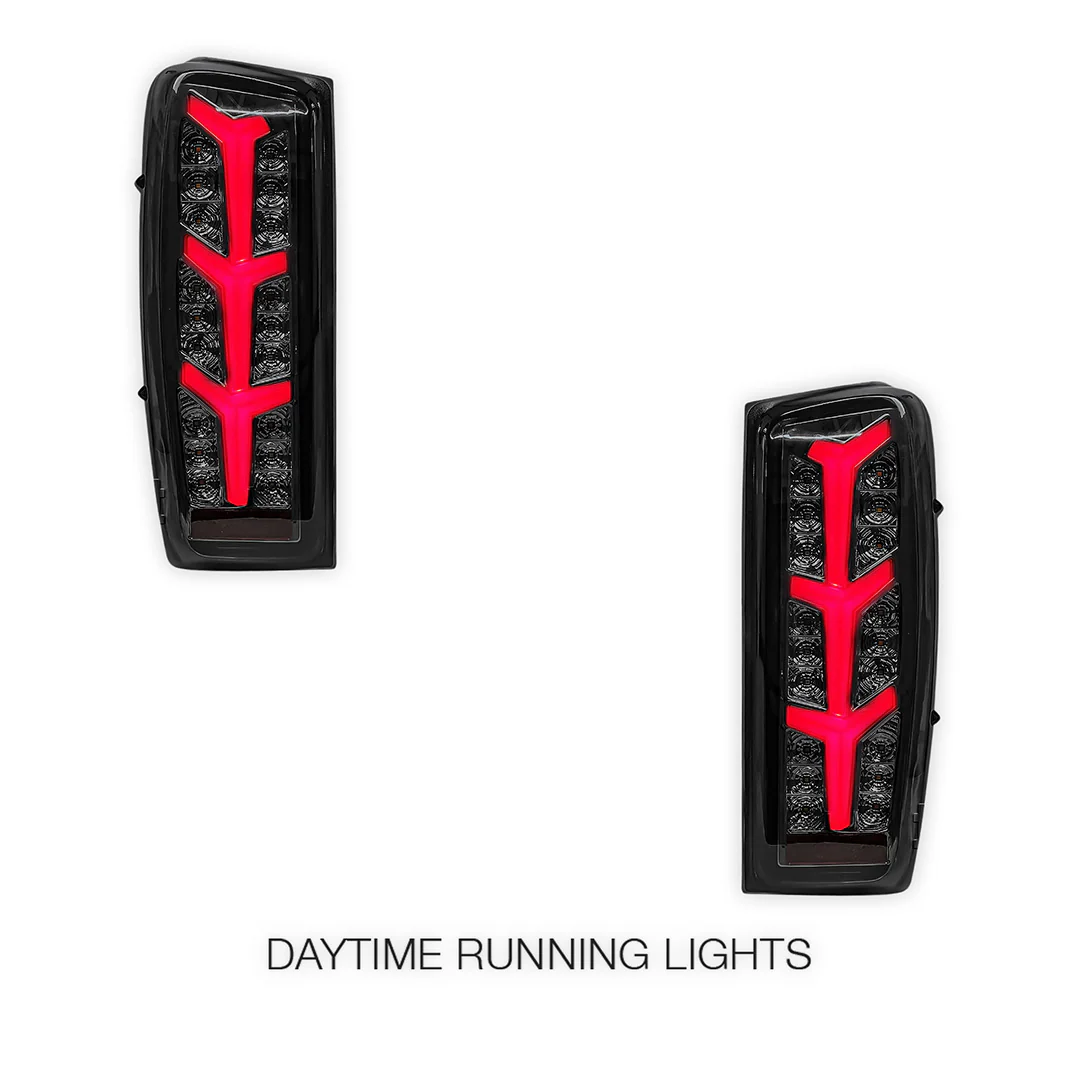 Isuzu D-Max RG (2021 - 2024) Sequential Smoked Avant Full LED Tail Lights LH + RH - Image 3