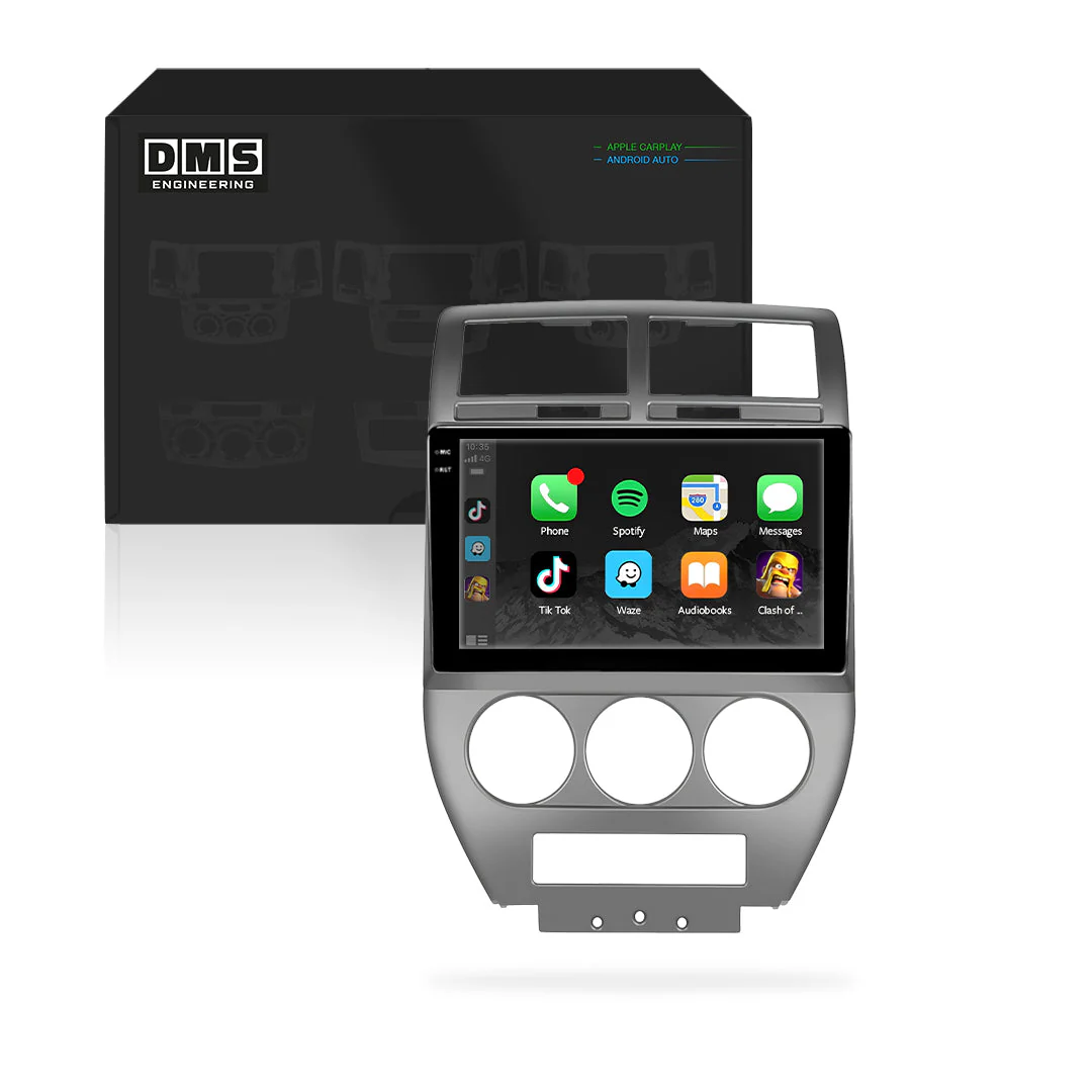 Jeep Compass MK (2006 - 2010) 10" Wireless Android 16 Car Stereo for Apple CarPlay / Android Auto