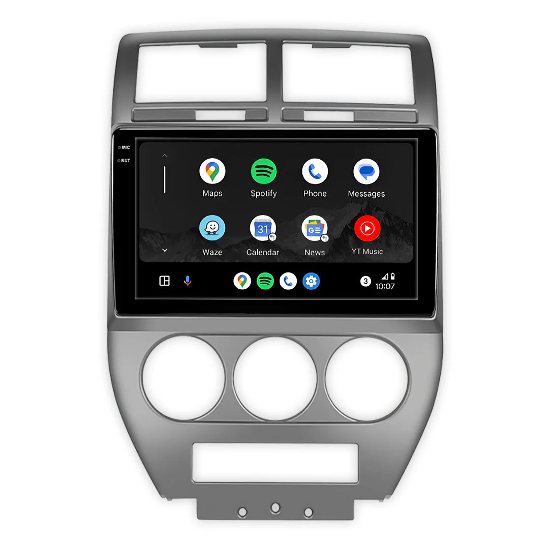 Jeep Compass MK (2006 - 2010) 10" Wireless Android 16 Car Stereo for Apple CarPlay / Android Auto - Image 3