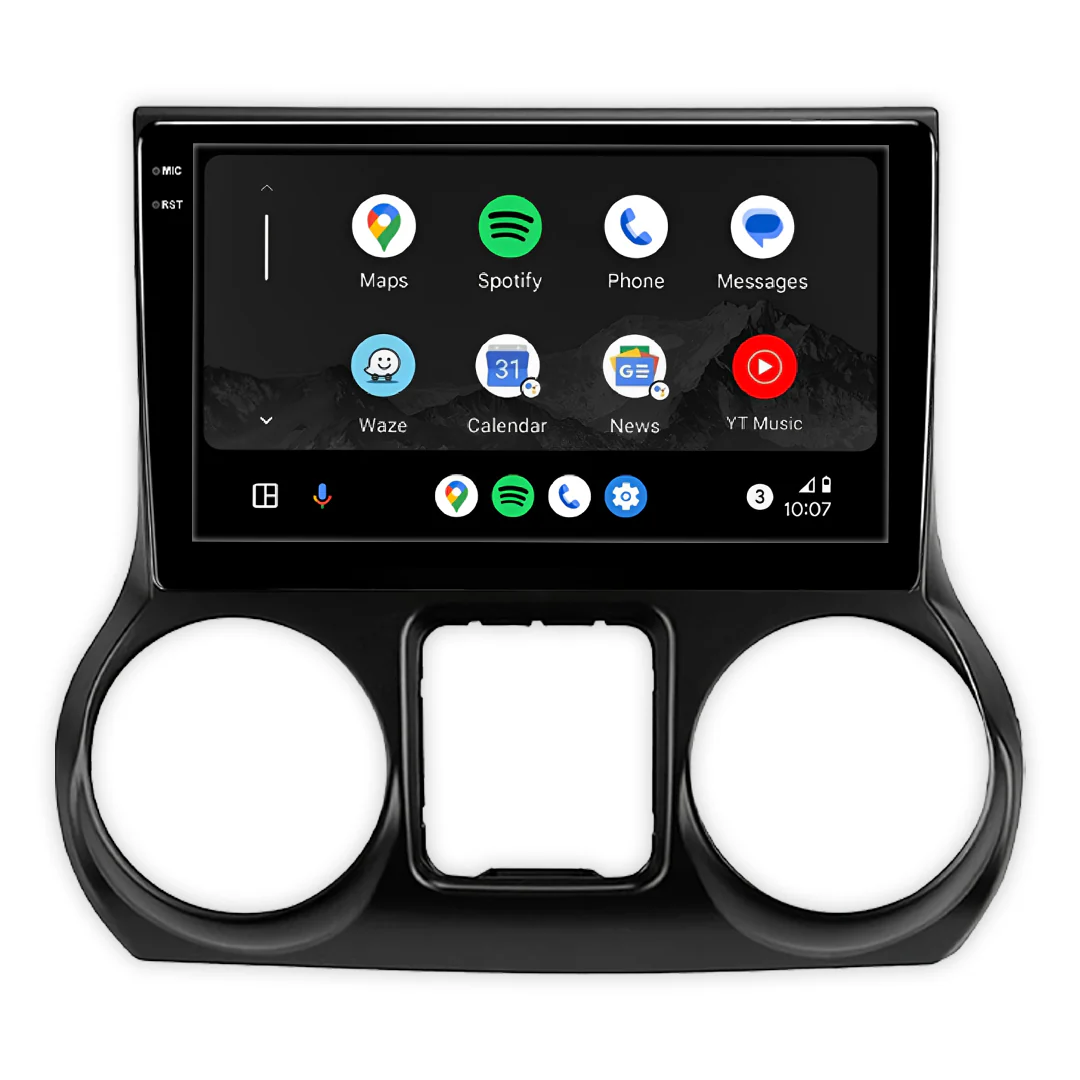 Jeep Wrangler JK 3-Door (2010 - 2018) 10" Wireless Android 16 Head Unit for Apple CarPlay / Android Auto - Image 3