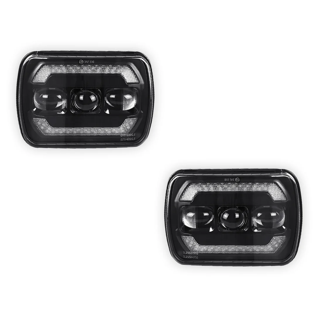 Jeep Wrangler YJ (1987 - 1995) LED Headlights Halo DRL  LH + RH - Image 13