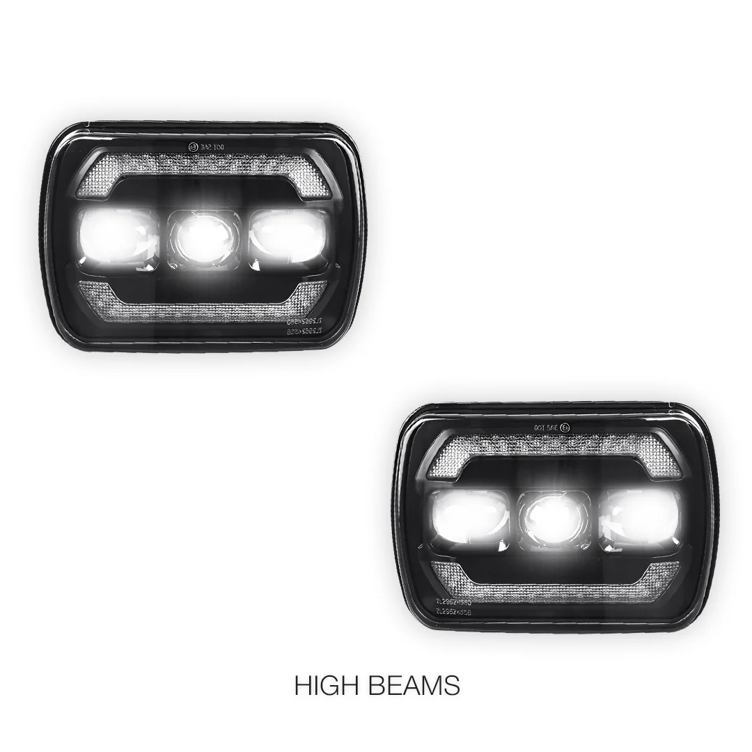 Jeep Wrangler YJ (1987 - 1995) LED Headlights Halo DRL  LH + RH - Image 18