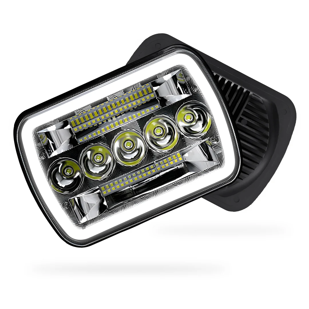 Jeep Wrangler YJ (1987 - 1995) LED Headlights Halo DRL  LH + RH - Image 19