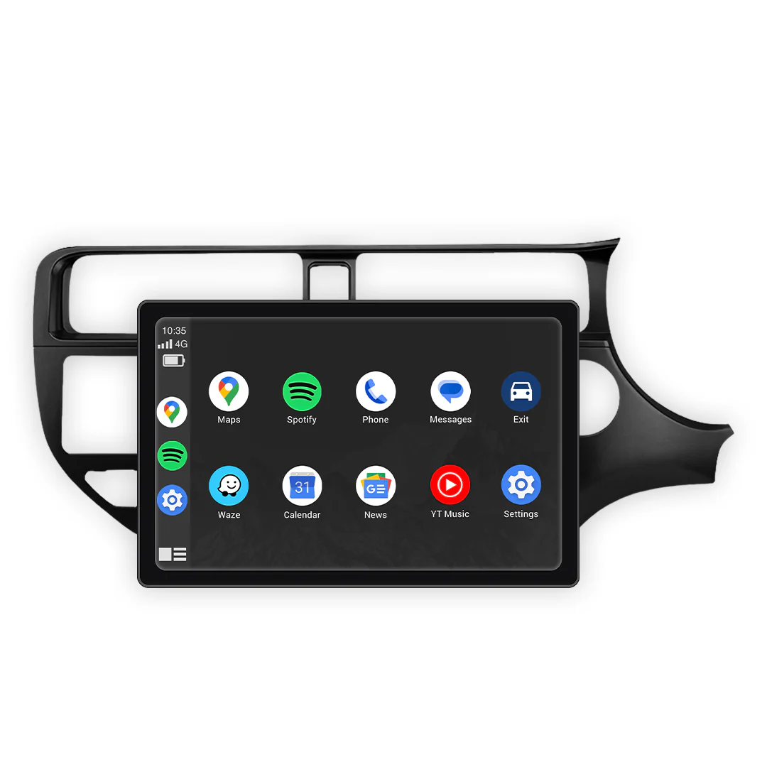 Kia Rio UB (2012 - 2014) 9" 13.3" Wireless Android 16 Head Unit for Apple CarPlay / Android Auto Horizontal Hazard Light Button - Image 6