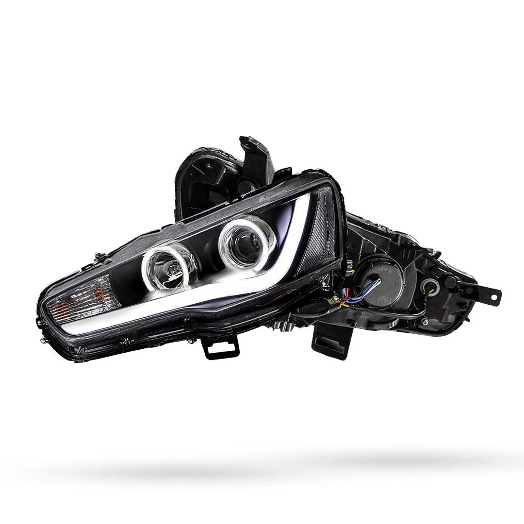 Lancer Evolution X CF CJ Aftermarket-Style Headlights - Image 4