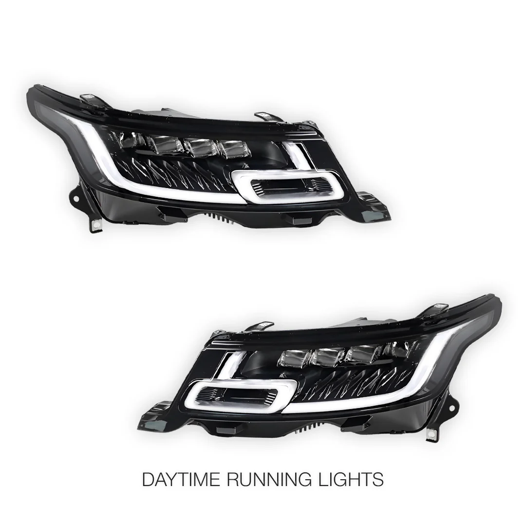 Land Rover Range Rover Sport L494 (2013 - 2017) SVR Style Full LED Head lights with Sequential Indicators LH + RH - Image 3
