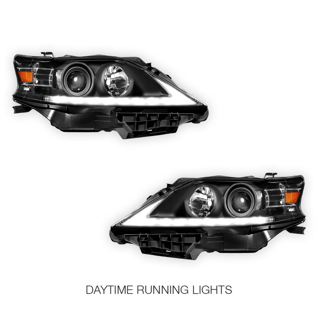 Lexus RX450h (2013 - 2015) LED DRL Projector Headlights LH + RH - Image 2