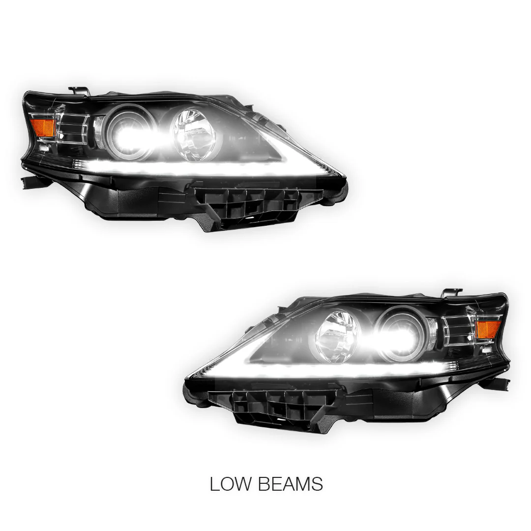 Lexus RX450h (2013 - 2015) LED DRL Projector Headlights LH + RH - Image 4