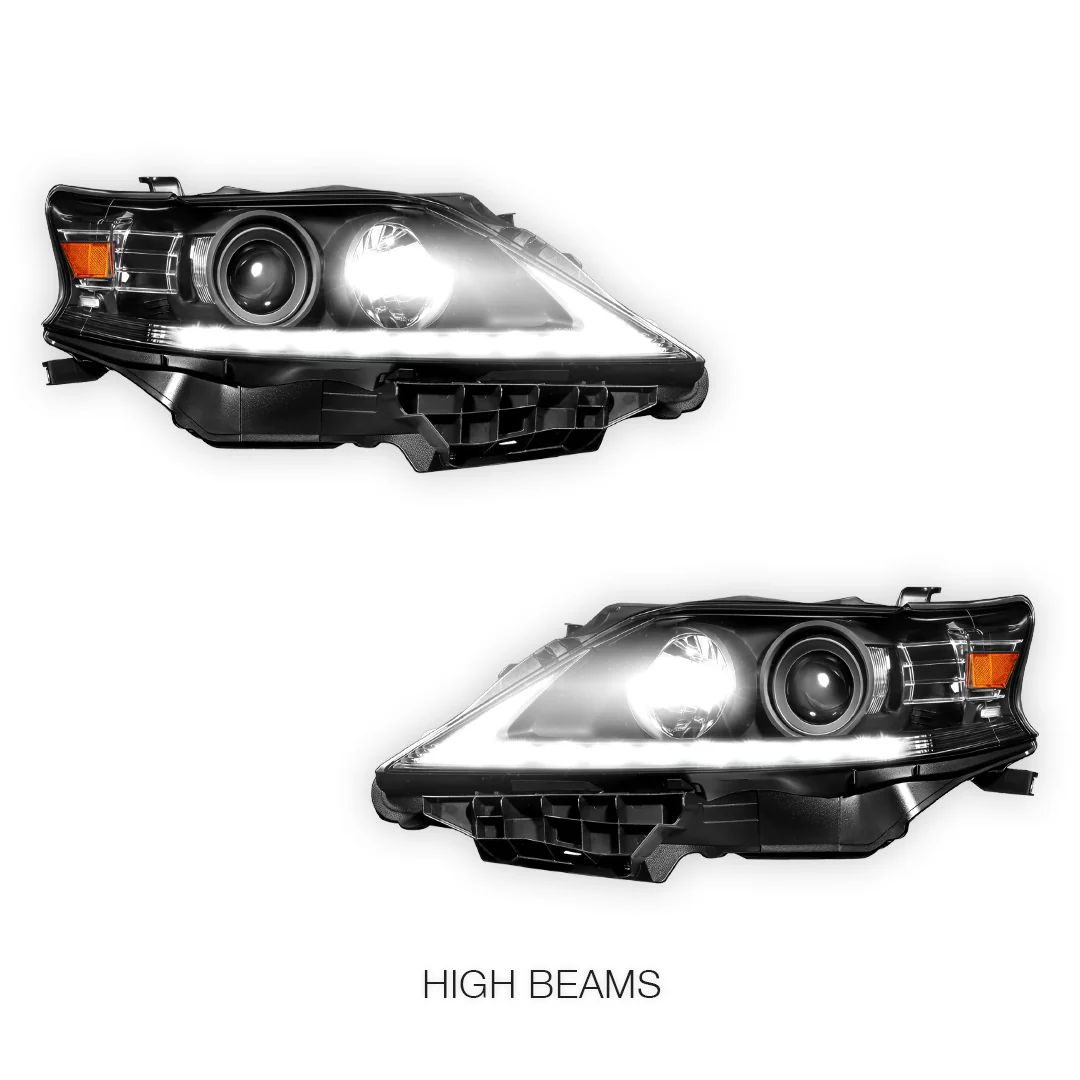 Lexus RX450h (2013 - 2015) LED DRL Projector Headlights LH + RH - Image 5