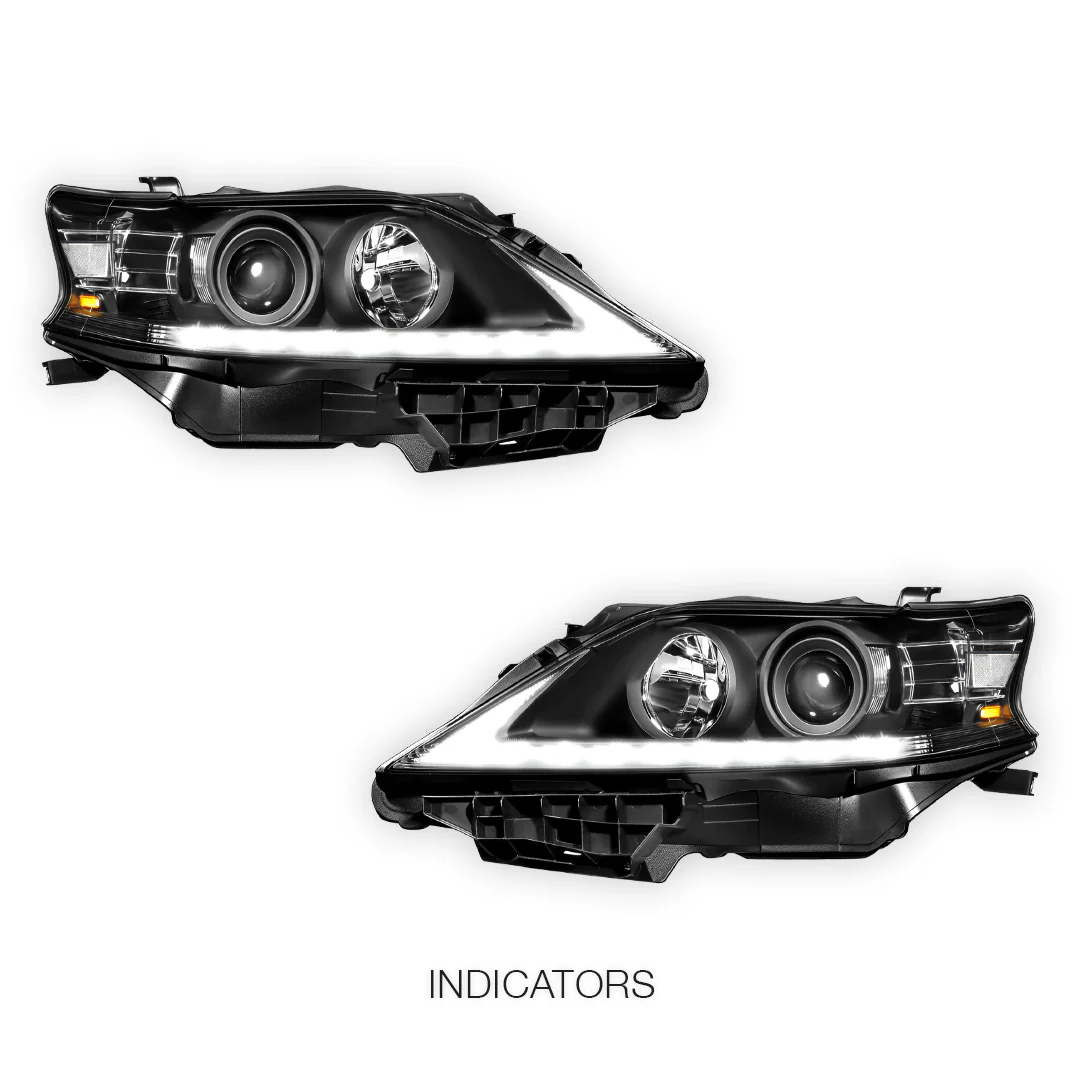 Lexus RX450h (2013 - 2015) LED DRL Projector Headlights LH + RH - Image 9