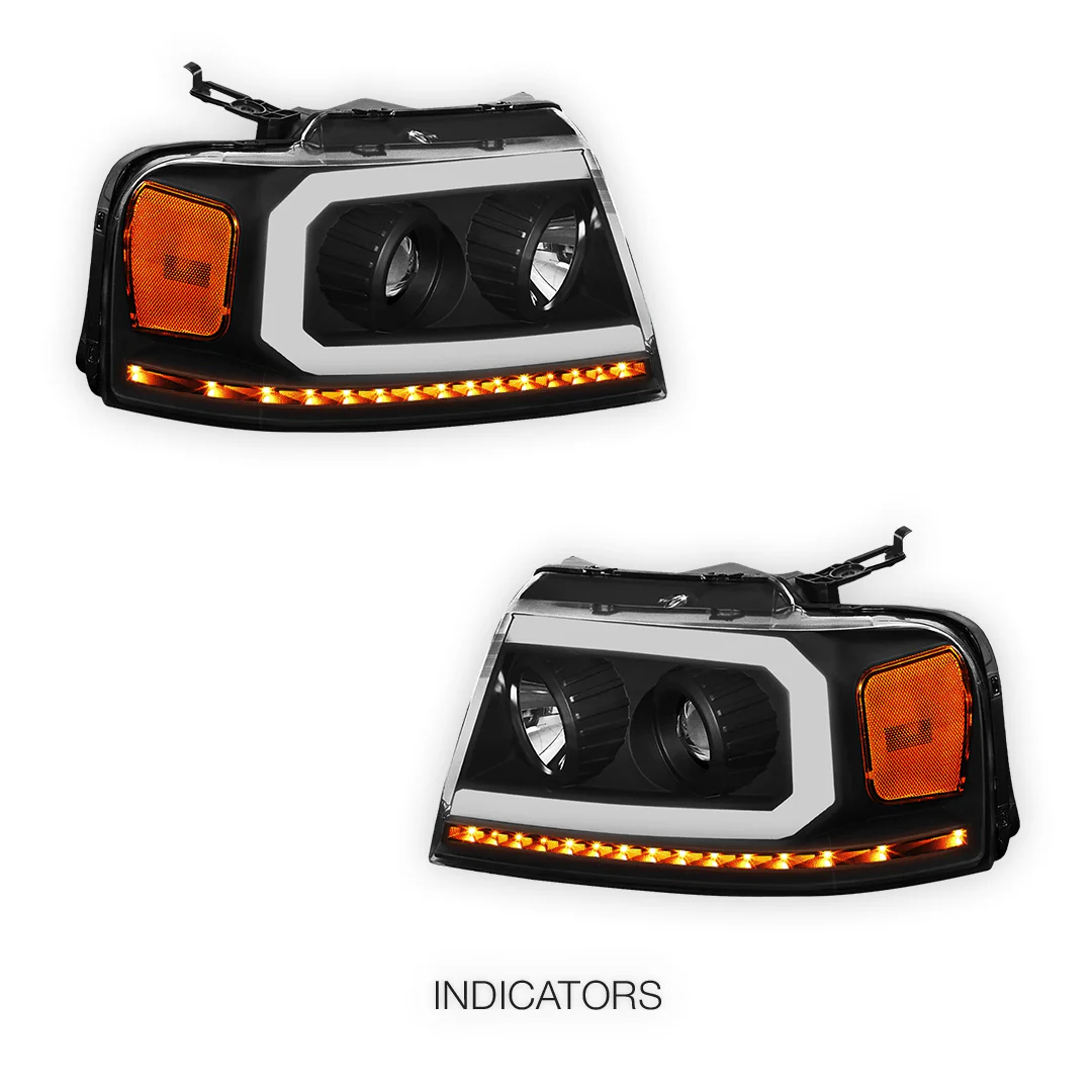 Lincoln Mark LT (2006 - 2008) Sequential LED DRL Headlights LH + RH - Image 3