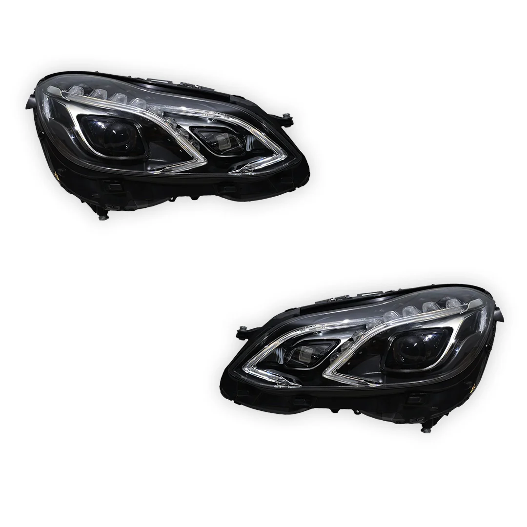 Mercedes-Benz E-Class W212 (2013 - 2016) FULL LED AMG E63 Style Projector Headlights LH + RH - Image 5