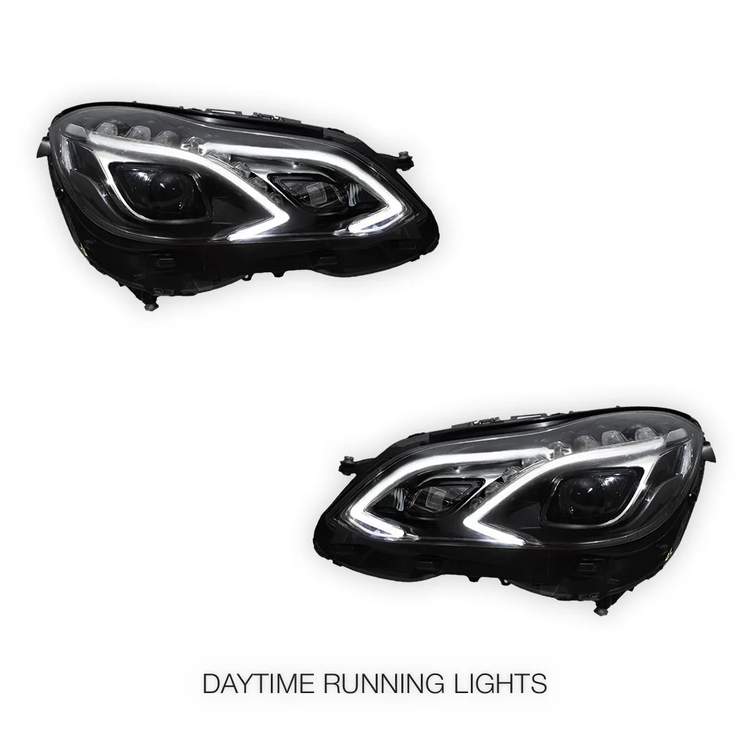 Mercedes-Benz E-Class W212 (2013 - 2016) FULL LED AMG E63 Style Projector Headlights LH + RH - Image 6