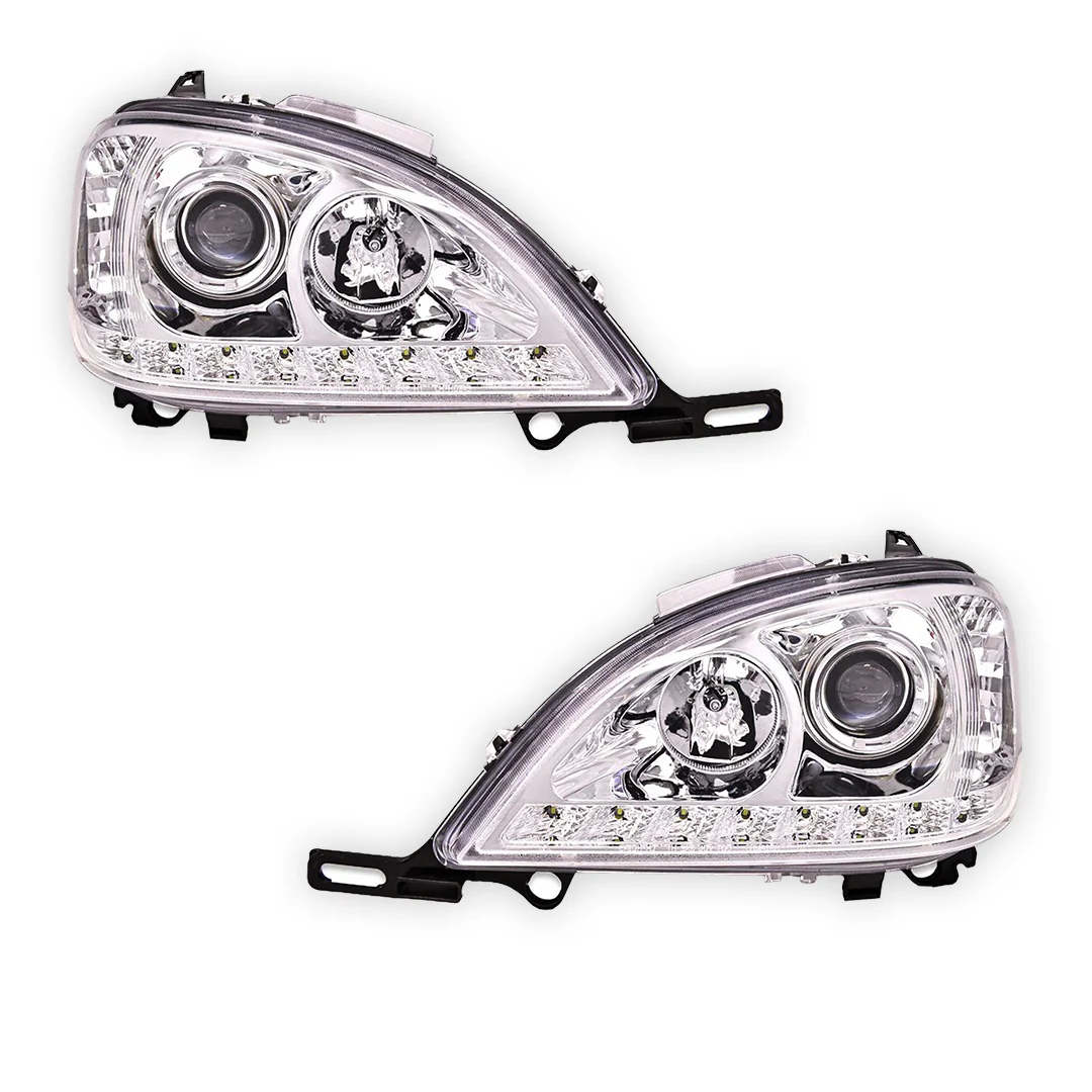 Mercedes-Benz M-Class W163 (1998 - 2001) LED DRL Day Time Projector Headlights LH + RH - Image 10